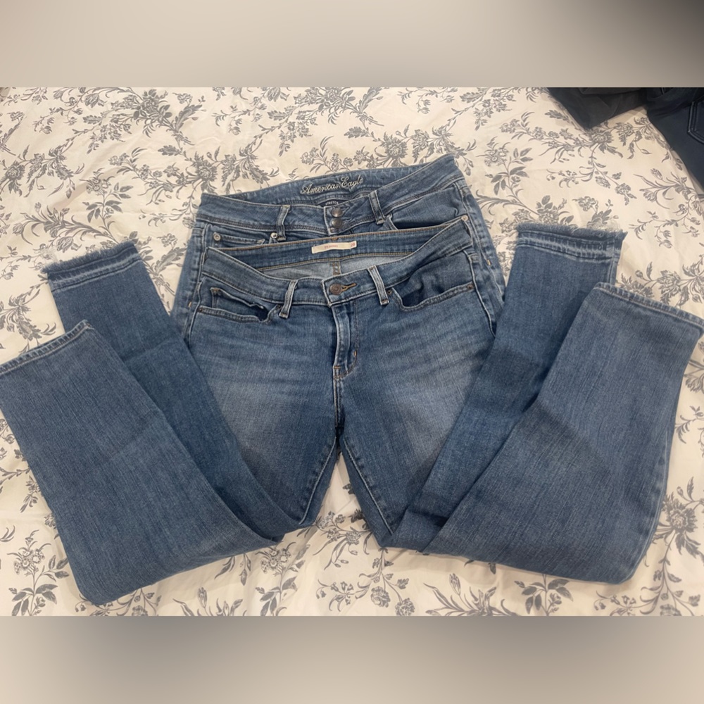 Jeans - American eagle and Levi’s